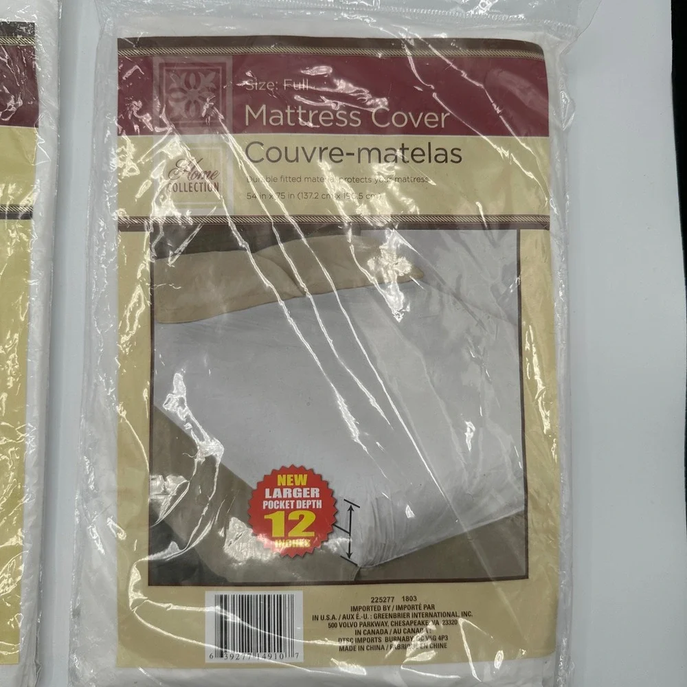 2x‎ Full Size Fitted Mattress Cover 54
